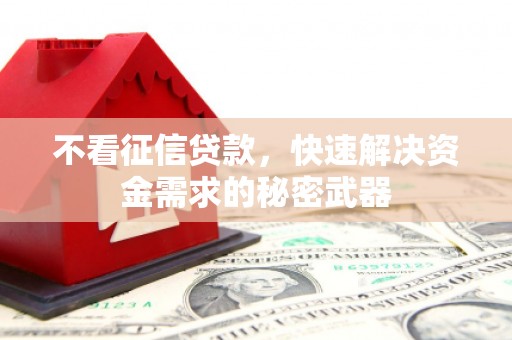 周宁不看征信贷款，快速解决资金需求的秘密武器