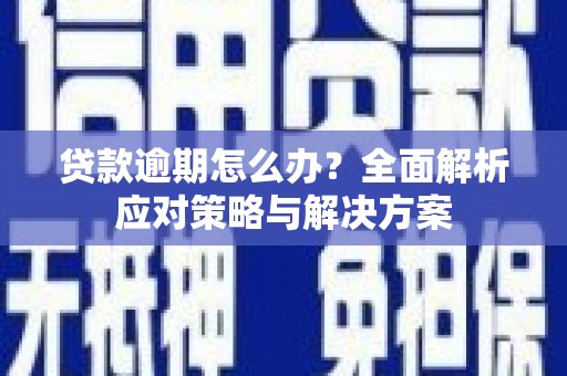 周宁贷款逾期怎么办？全面解析应对策略与解决方案
