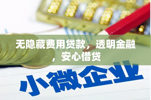 周宁无隐藏费用贷款，透明金融，安心借贷