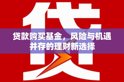 周宁贷款购买基金，风险与机遇并存的理财新选择